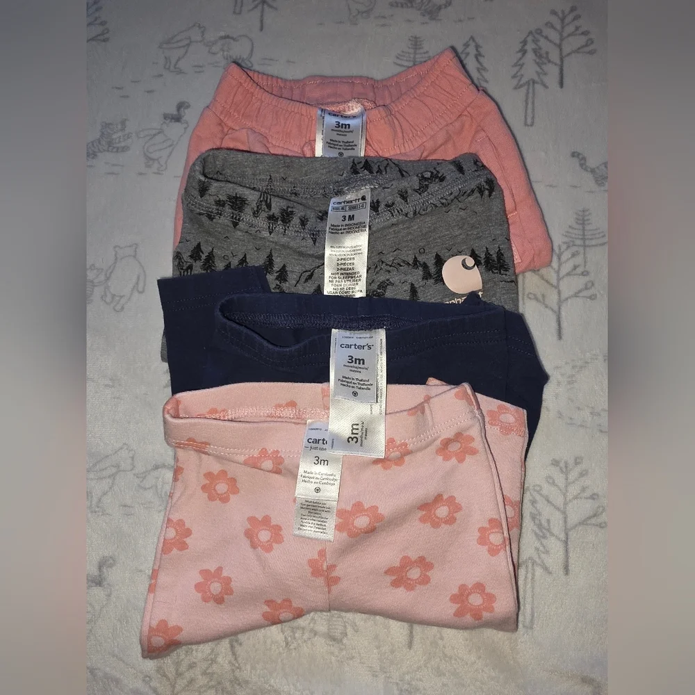 Bundle Pink Floral 3M Leggings - Picture 3 of 3